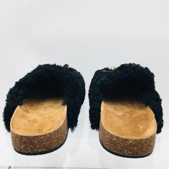 Tory Burch Charm Mammouth Mule Shearling / Nappa Leather Women’s Size 6.5 M